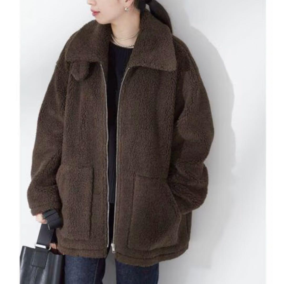 【タグ付き未使用！】ジャーナルスタンダード レサージュ　トスカーナ ボアブルゾン