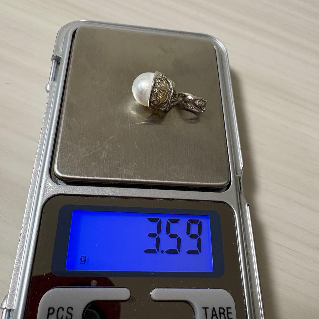 pt900真珠ペンダント