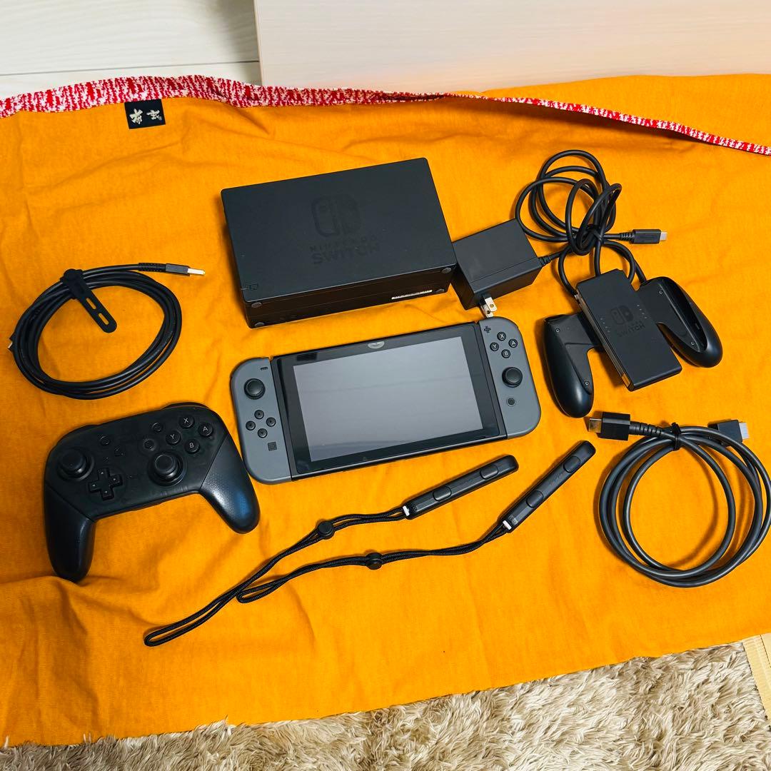 Nintendo Switch 本体 グレー　➕ Proコントローラー　スイッチ