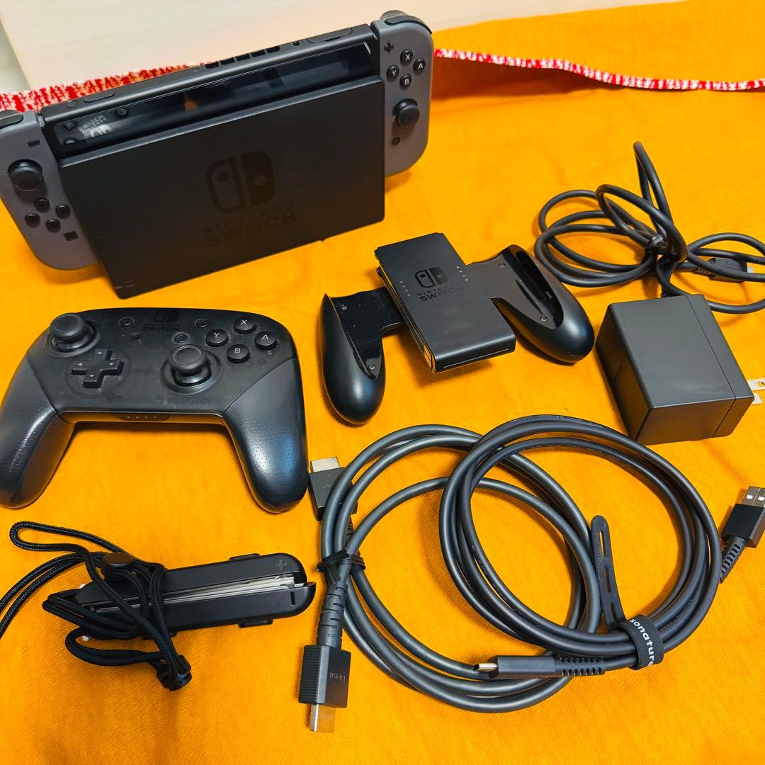 Nintendo Switch 本体 グレー　➕ Proコントローラー　スイッチ