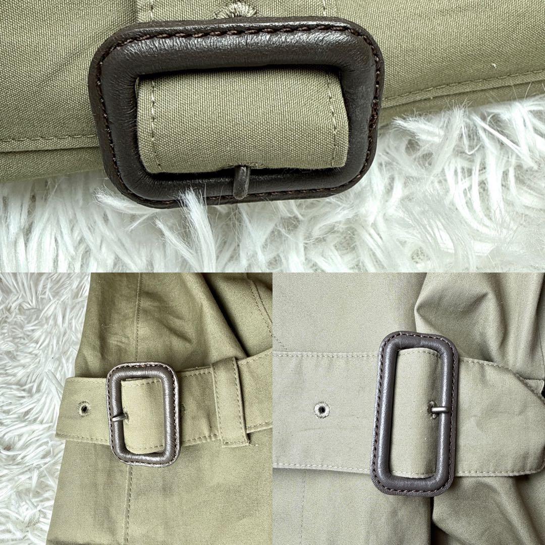 美品✨SANYO 100年コート トレンチコート 青森ファクトリー オリーブ L