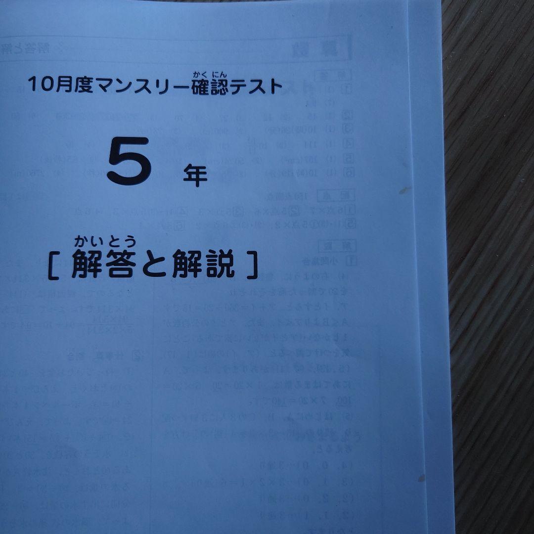 サピックス5年生　テスト2024年度1年分　全て原本　　最終価格