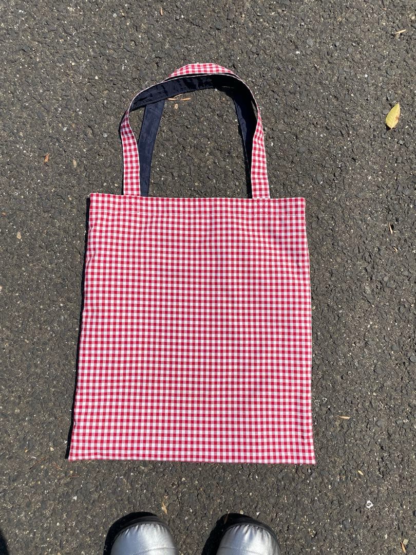 バッグ ciatre check Tote Bag Red
