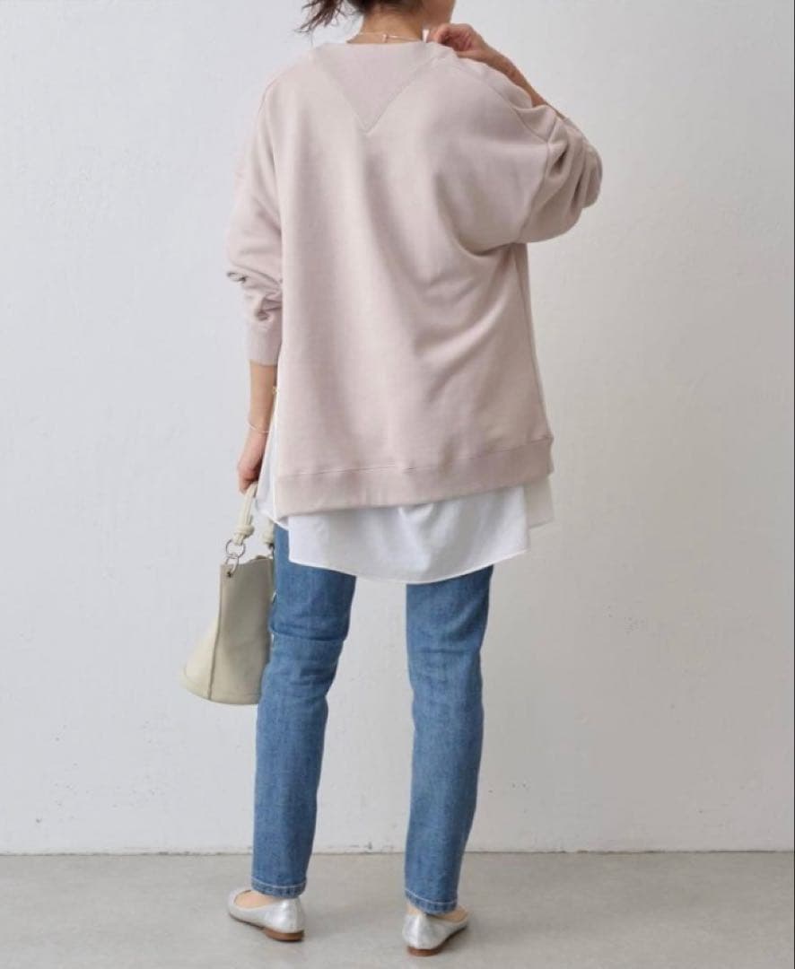 ビアズリー　サイドジップ裏起毛プルオーバー