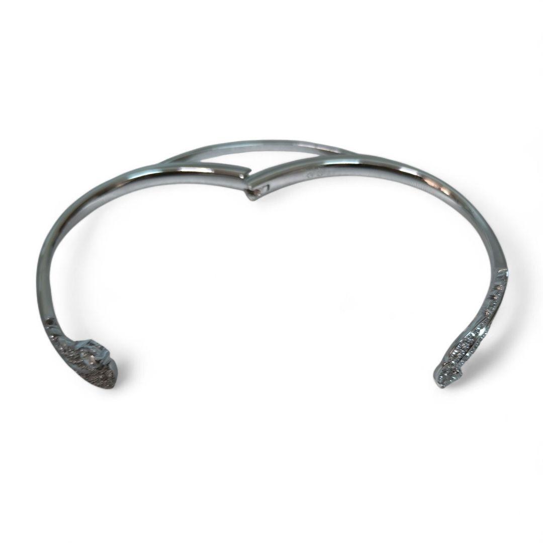 スワロフスキー Swarovski Nice フェザーバングル ブレスレット M