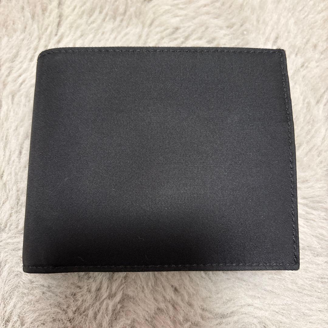 プラダ PRADA 折り財布 三角プレート ナイロン ブラック
