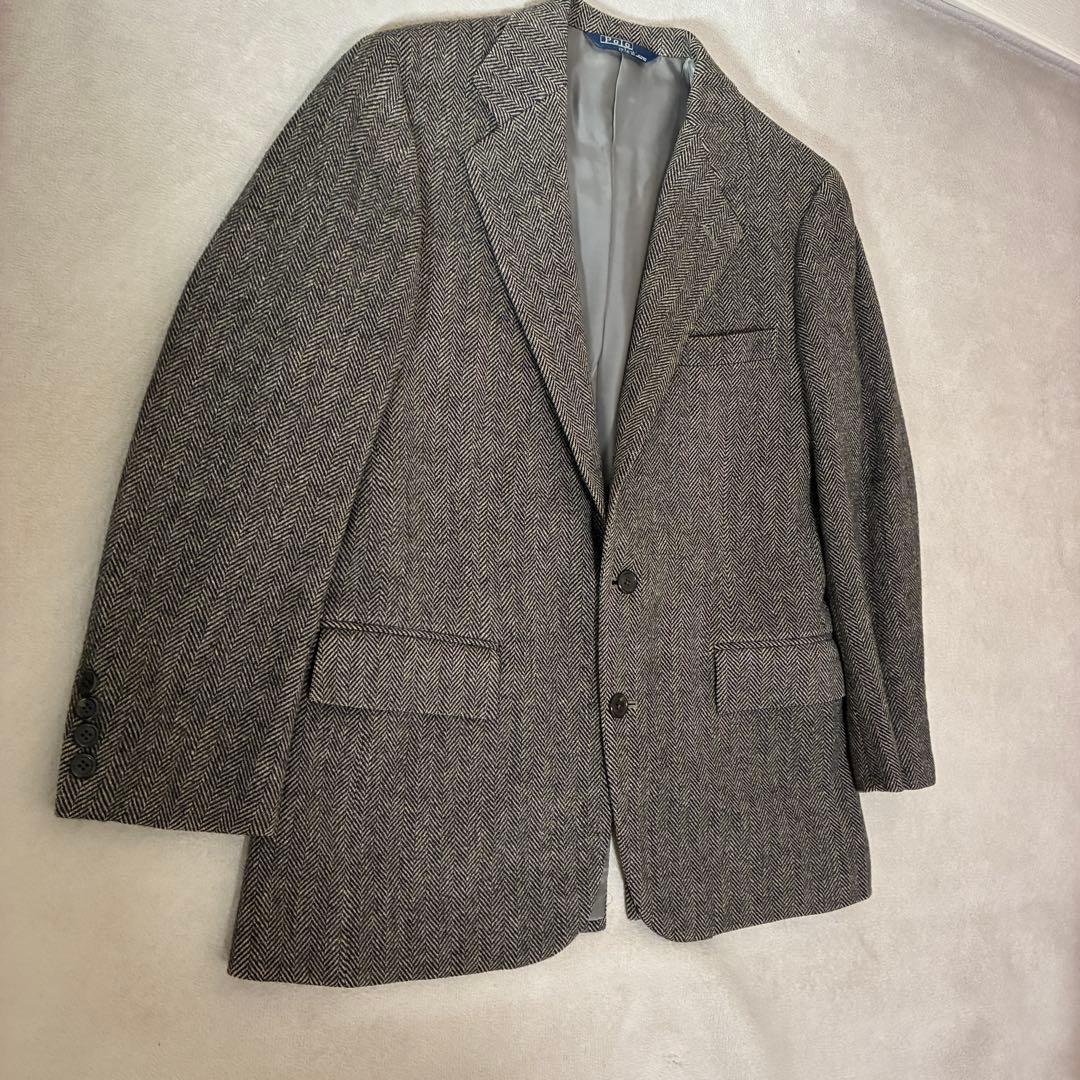 美品　Polo Ralph Lauren ウールヘリンボーン ツイードジャケット