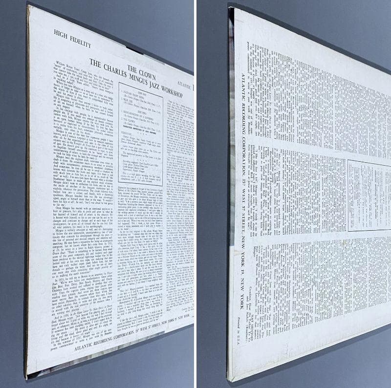 ★上質美品【USオリジナル／MONO／深溝DG／黒ラベル】チャールズ・ミンガス