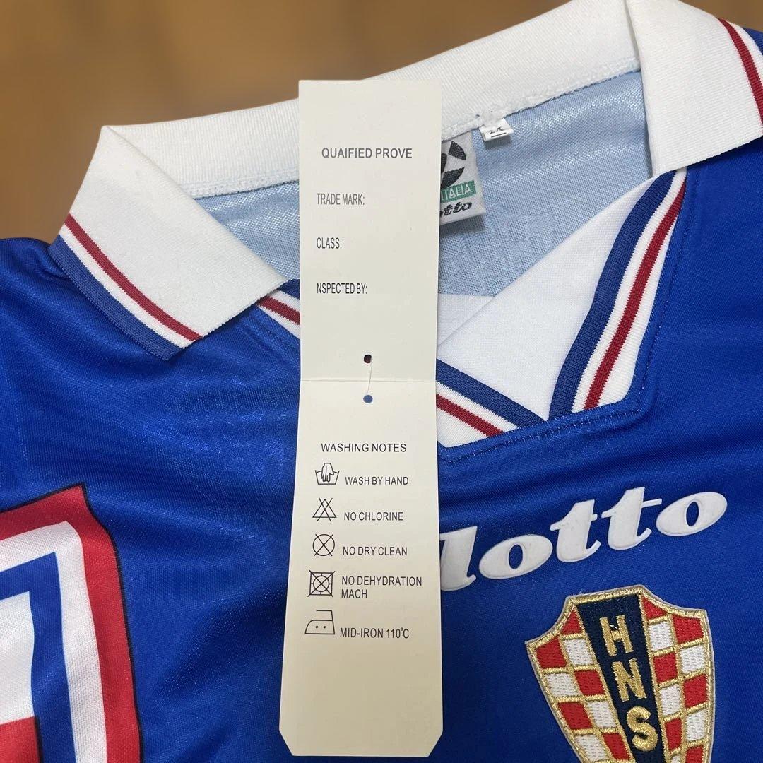 1998年W杯　クロアチア代表　アウェー　ボバン　ユニフォーム　サッカーシャツ