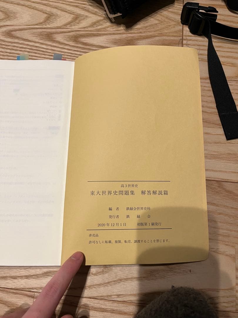 鉄緑会　東大世界史問題集解答解説付き
