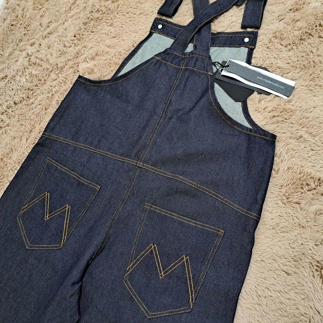 [新品]MICALLE MICALLE ミカーレミカーレ デニムサロペットワイド