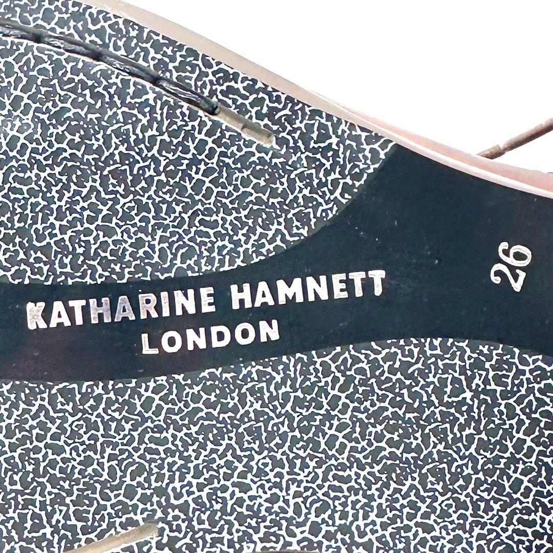 未使用✨キャサリンハムネット ビジネスシューズ サイドレース ブラウン 26cm