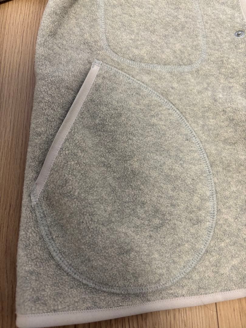 ダントン フリース　ノーカラージャケット　34