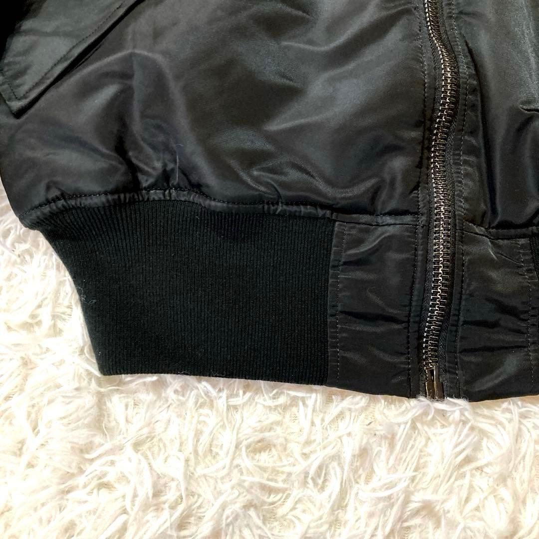 【美品】【現行】 アルファインダストリーズ　MA-1 Lサイズ　ブラック