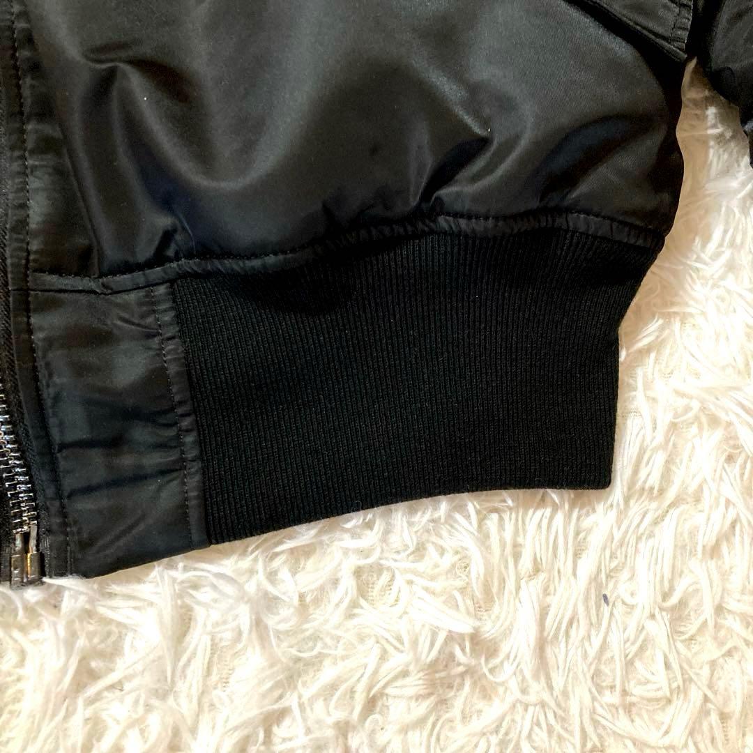 【美品】【現行】 アルファインダストリーズ　MA-1 Lサイズ　ブラック