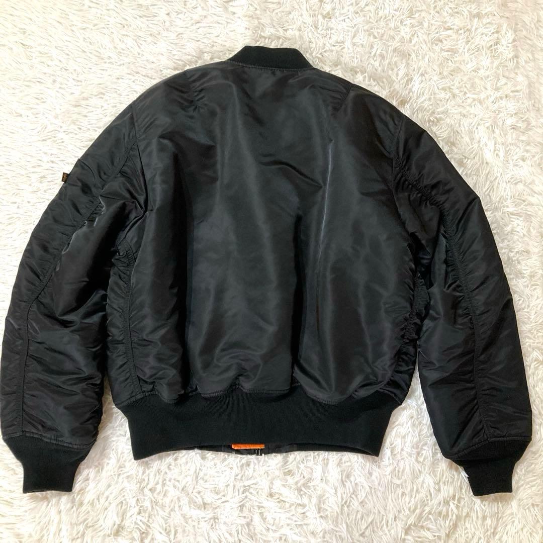 【美品】【現行】 アルファインダストリーズ　MA-1 Lサイズ　ブラック