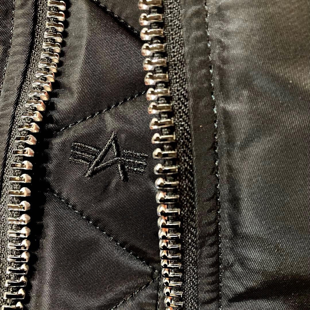 【美品】【現行】 アルファインダストリーズ　MA-1 Lサイズ　ブラック