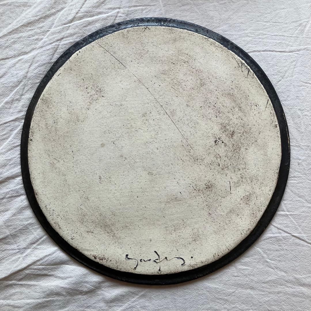 【新品未使用】安福由美子 ラウンドプレート　丸盆　26.5cm