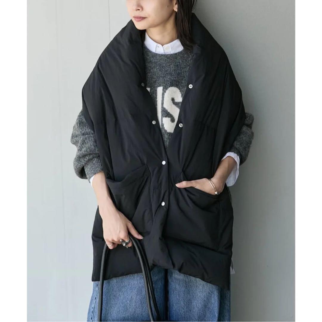 ⭐︎ナイロンタフタダウンマフラー⭐︎ブラック　ジャーナルスタンダード　お値下げ