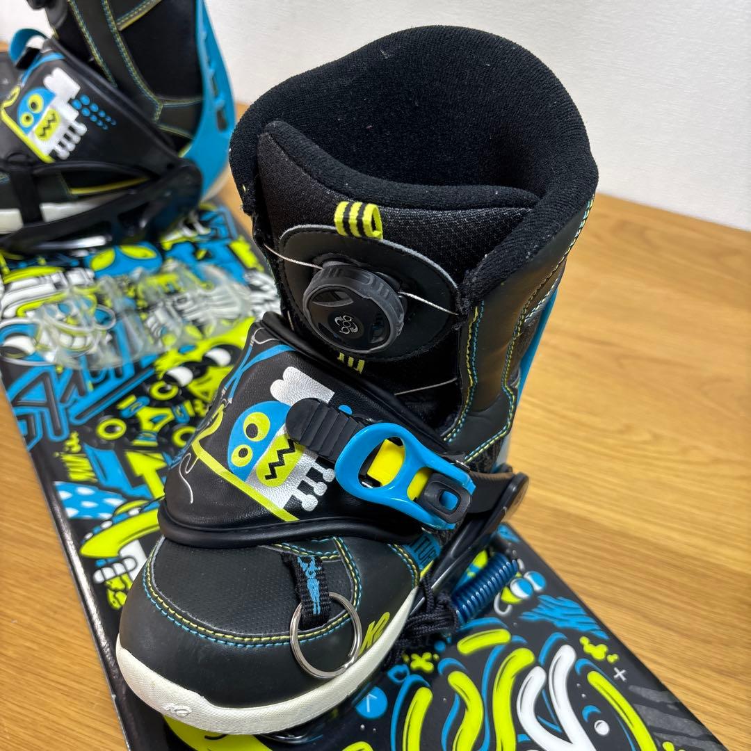 男の子　ジュニア スノーボードセット　BOAブーツ付 100cm 19.5cm