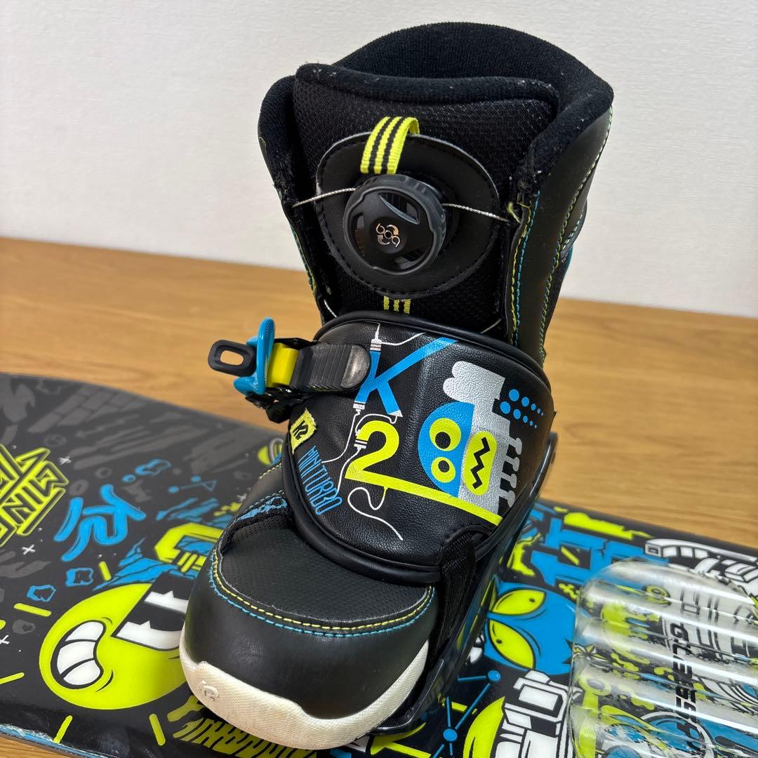 男の子　ジュニア スノーボードセット　BOAブーツ付 100cm 19.5cm