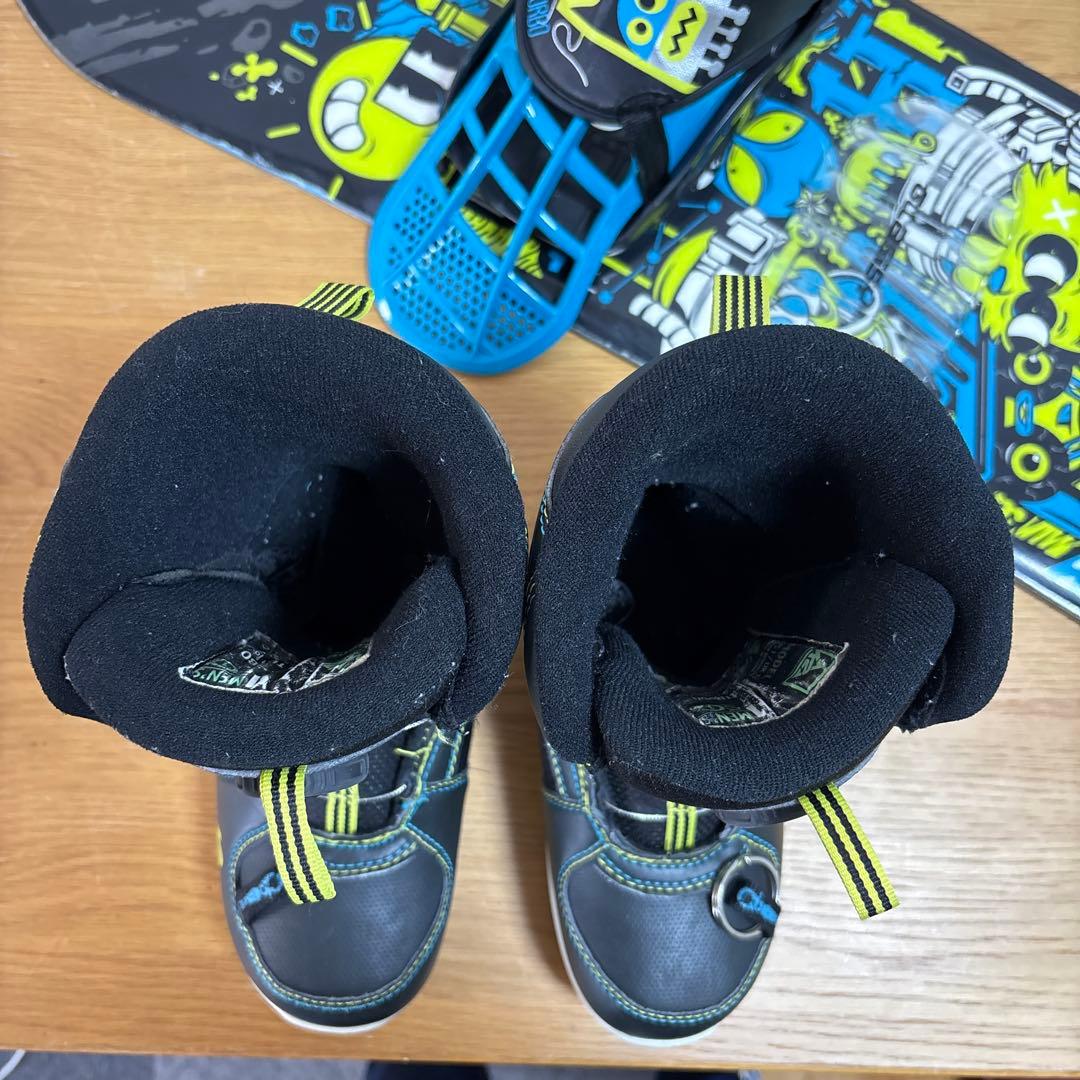 男の子　ジュニア スノーボードセット　BOAブーツ付 100cm 19.5cm