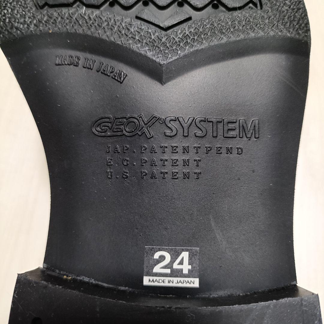 【極美品】 REGAL☓GEOX ストレートチップ 内羽根 ブラック 24cm