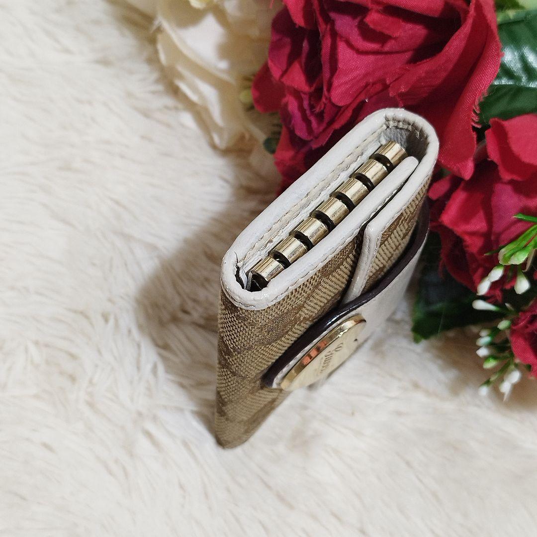 極美品♡GUCCI グッチ 6連 GGキャンバス ハート金具 キーケース