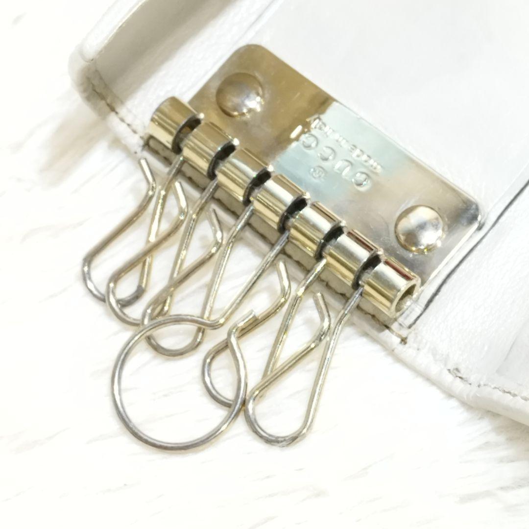 極美品♡GUCCI グッチ 6連 GGキャンバス ハート金具 キーケース