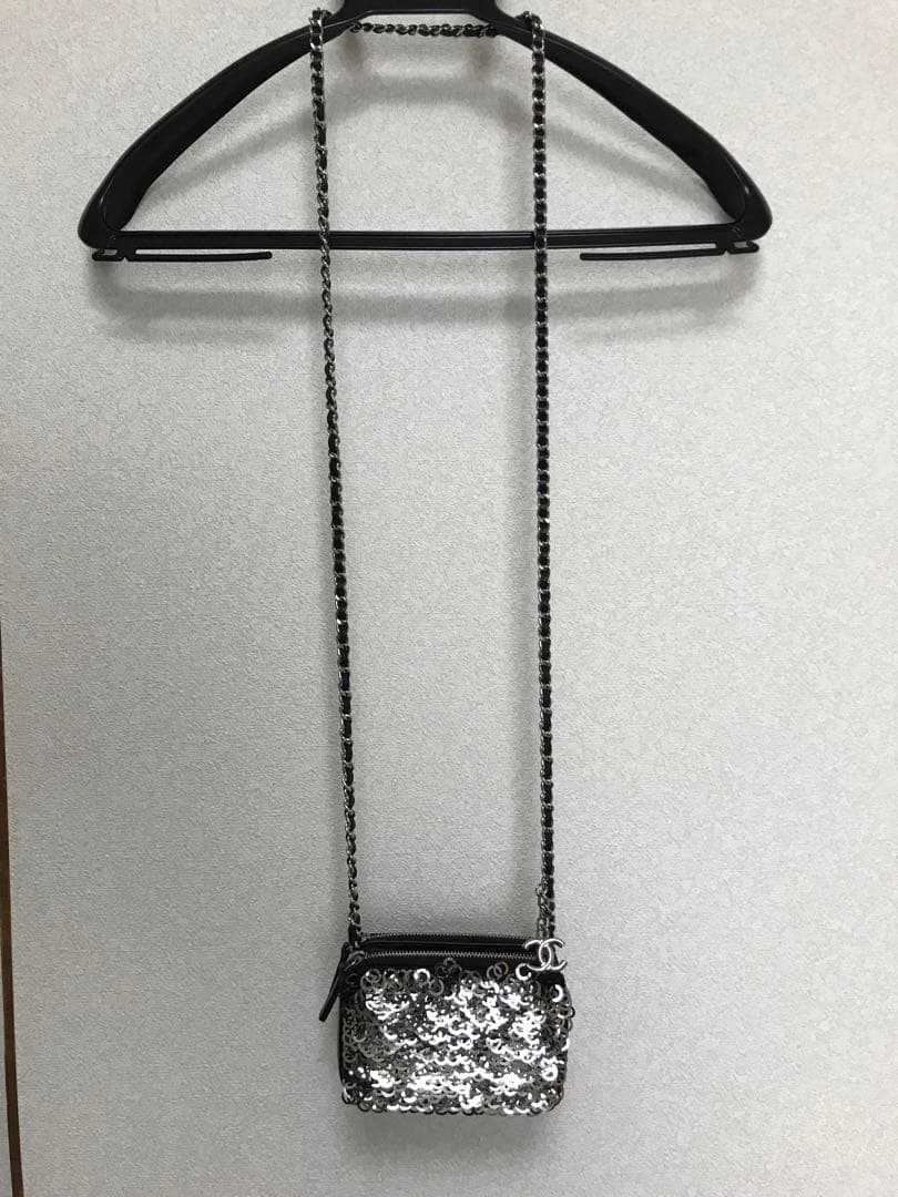 美品⭐︎ シャネル CHANEL スパンコール　ミニ チェーンショルダー　ココ