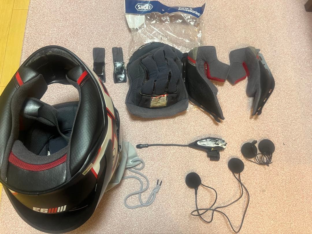SHOEI Z-7マルケスモデルLサイズおまけ多数ビーコムSB5X、シールド他