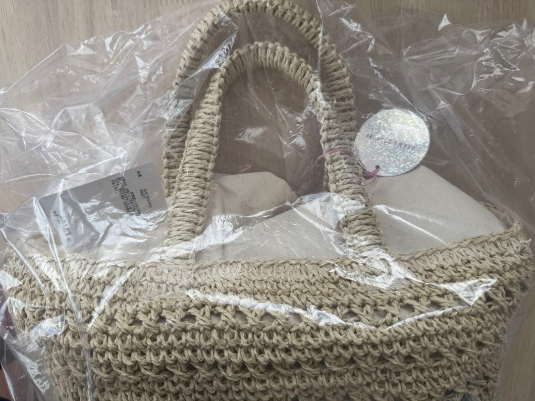 DEAN＆DELUCA×BEAMS COUTURE クロッシェバスケットバッグS