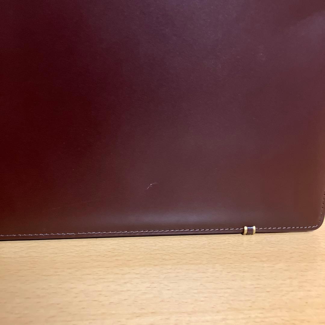 コーヒーステッカー屋さん専用‼️ダークブラウン レザー ビジネスブリーフケース