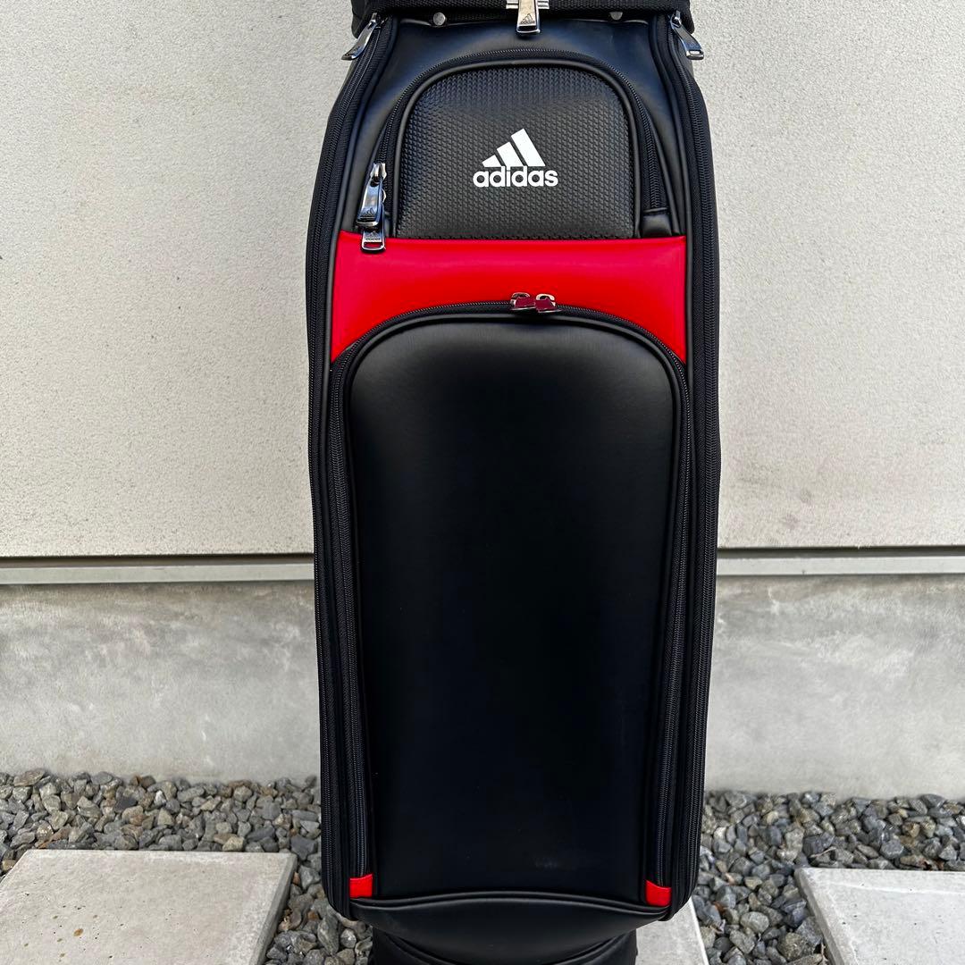 美品 アディダス ゴルフ adidas golf キャディバッグ 9.5型 黒