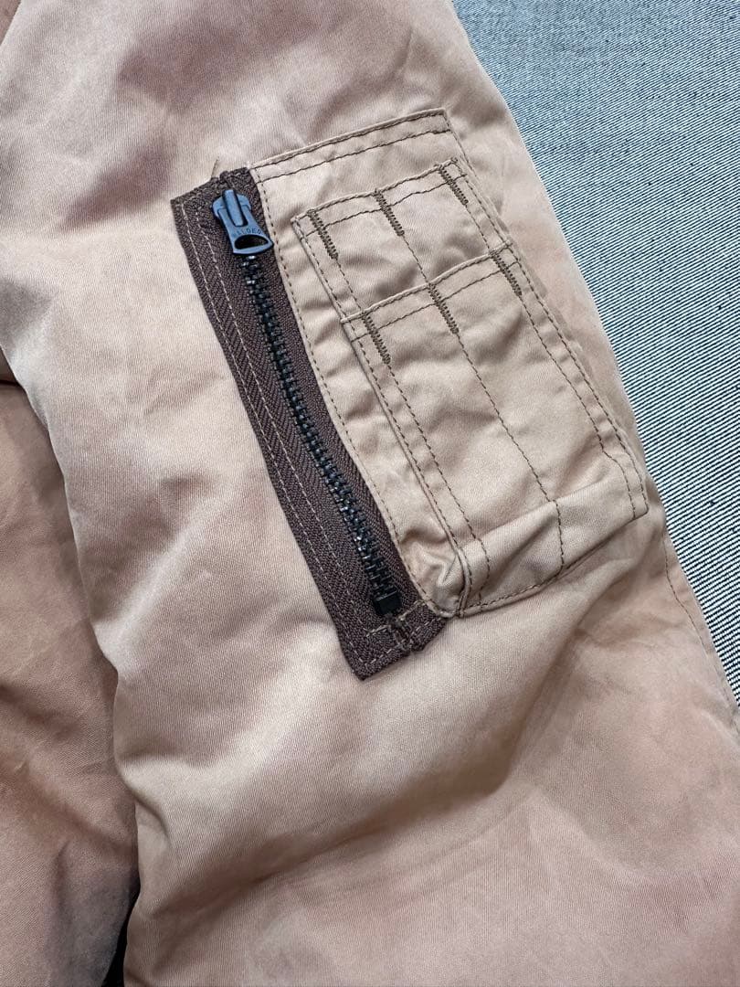 STUDIO D’ARTISAN 柿渋染めMA-1フライトジャケット L