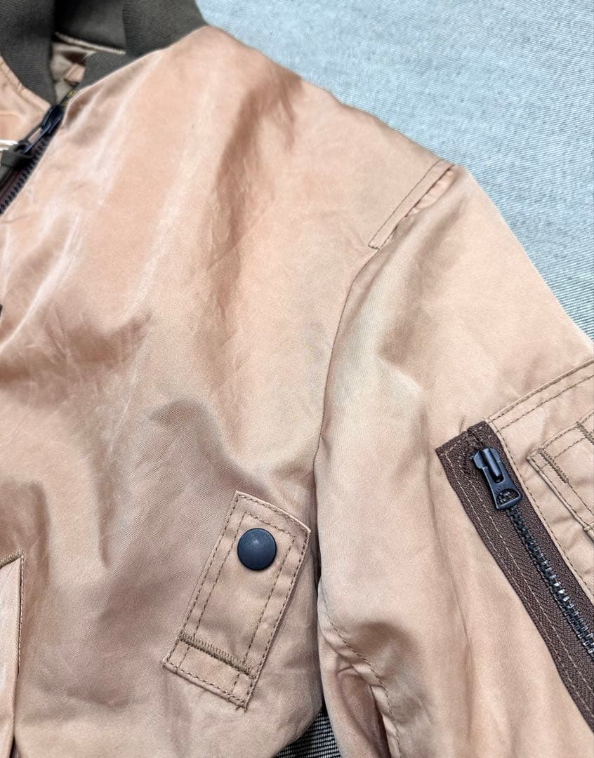 STUDIO D’ARTISAN 柿渋染めMA-1フライトジャケット L