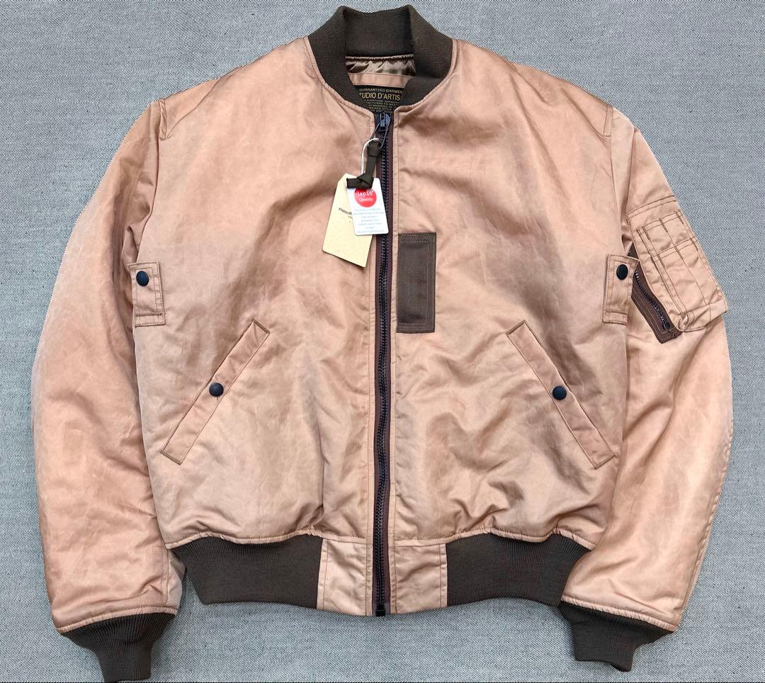 STUDIO D’ARTISAN 柿渋染めMA-1フライトジャケット L