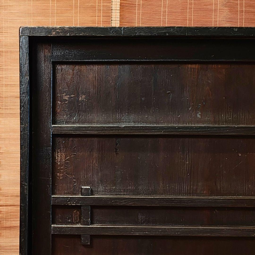 戸棚　水屋　食器棚　ローボード　昭和レトロ　木箱　古家具