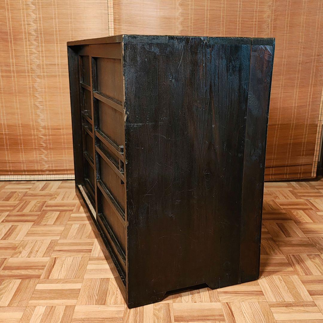 戸棚　水屋　食器棚　ローボード　昭和レトロ　木箱　古家具