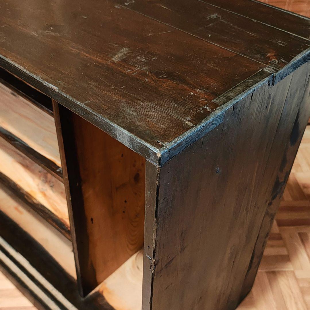 戸棚　水屋　食器棚　ローボード　昭和レトロ　木箱　古家具