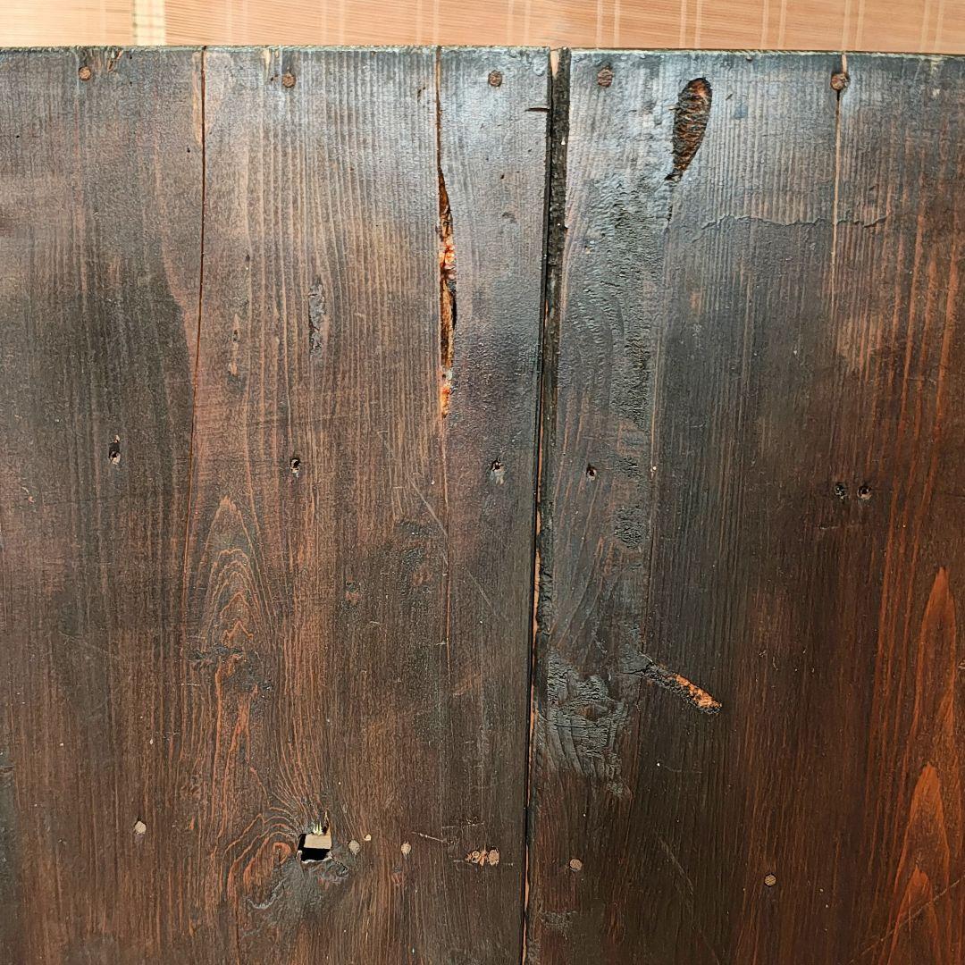 戸棚　水屋　食器棚　ローボード　昭和レトロ　木箱　古家具