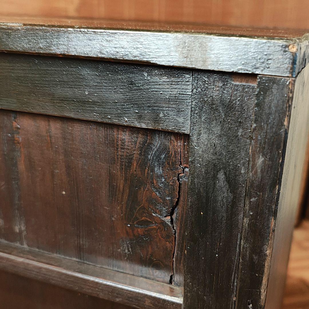 戸棚　水屋　食器棚　ローボード　昭和レトロ　木箱　古家具