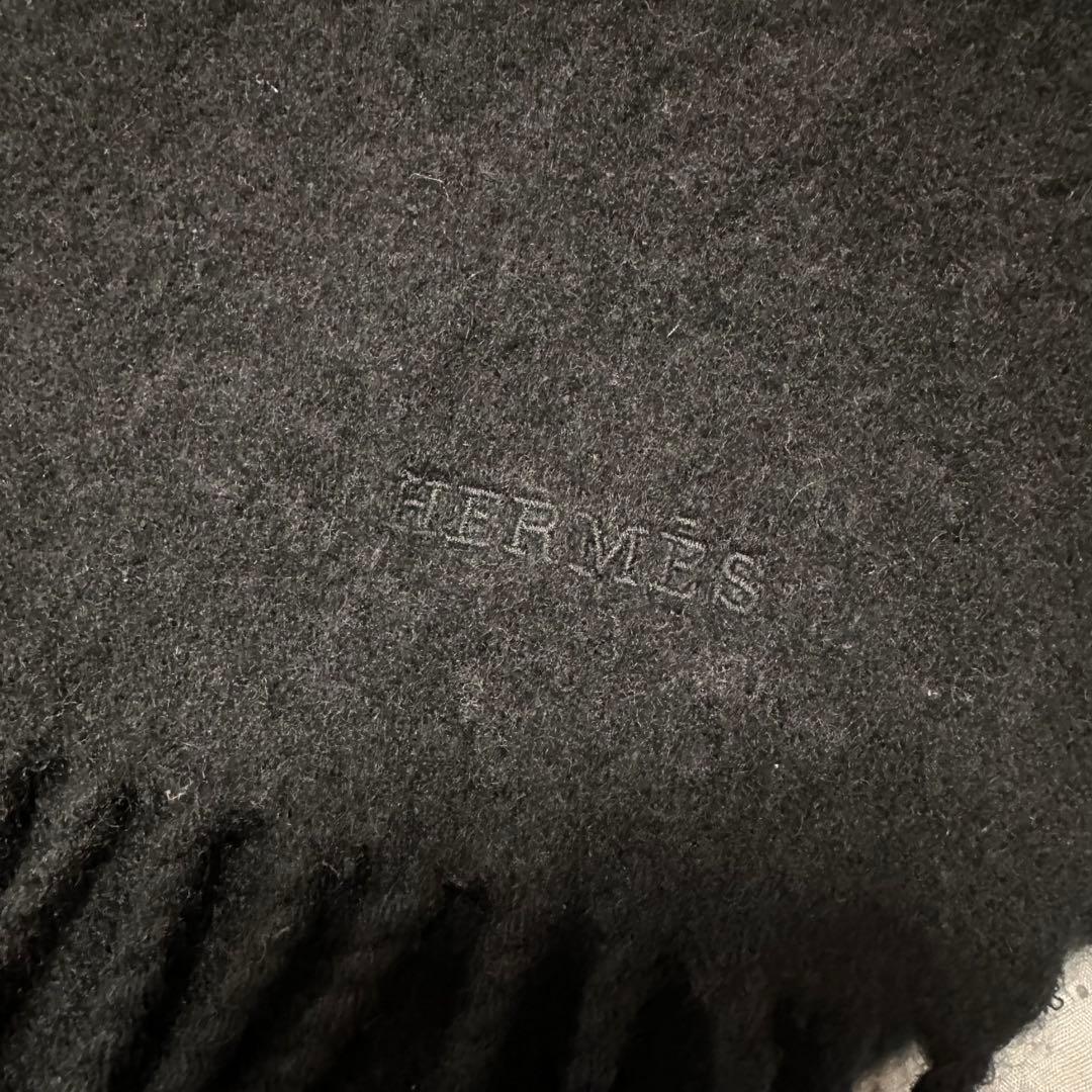 HERMES カシミヤ マフラー　エルメス