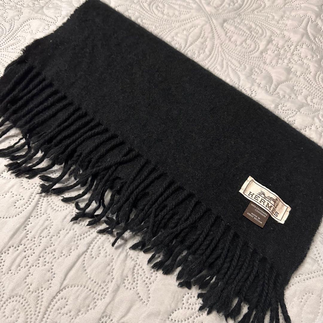 HERMES カシミヤ マフラー　エルメス