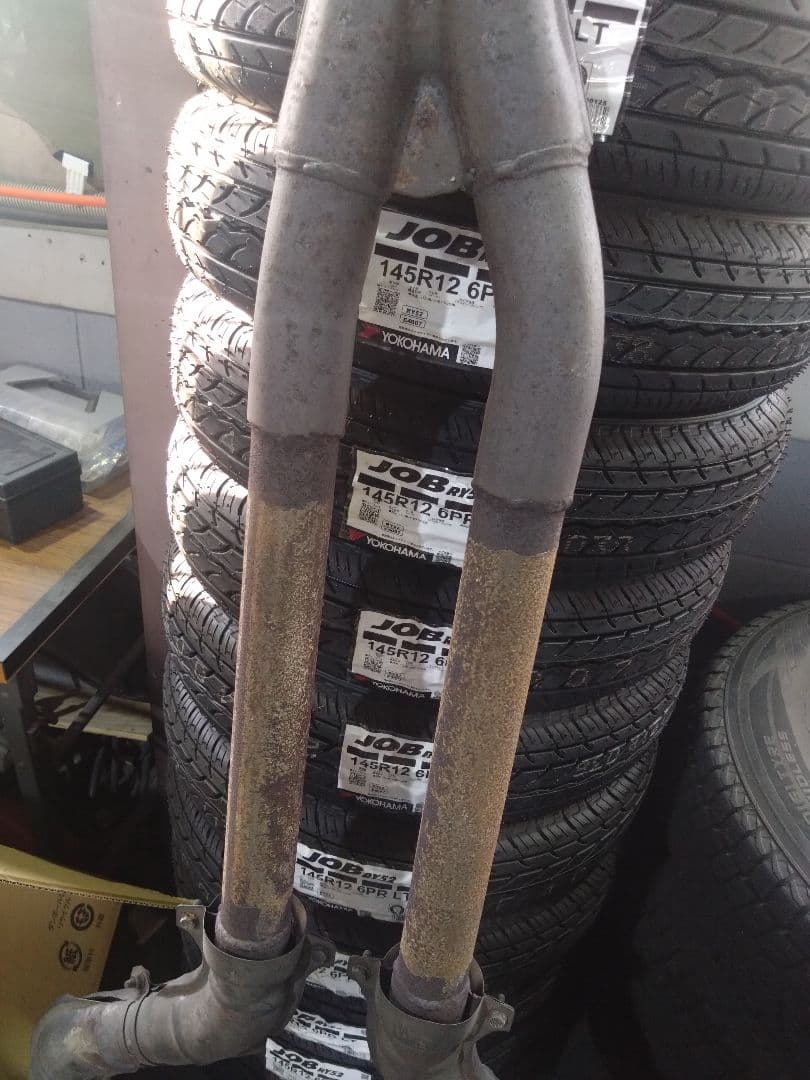 マークX120 純正加工中間マフラー