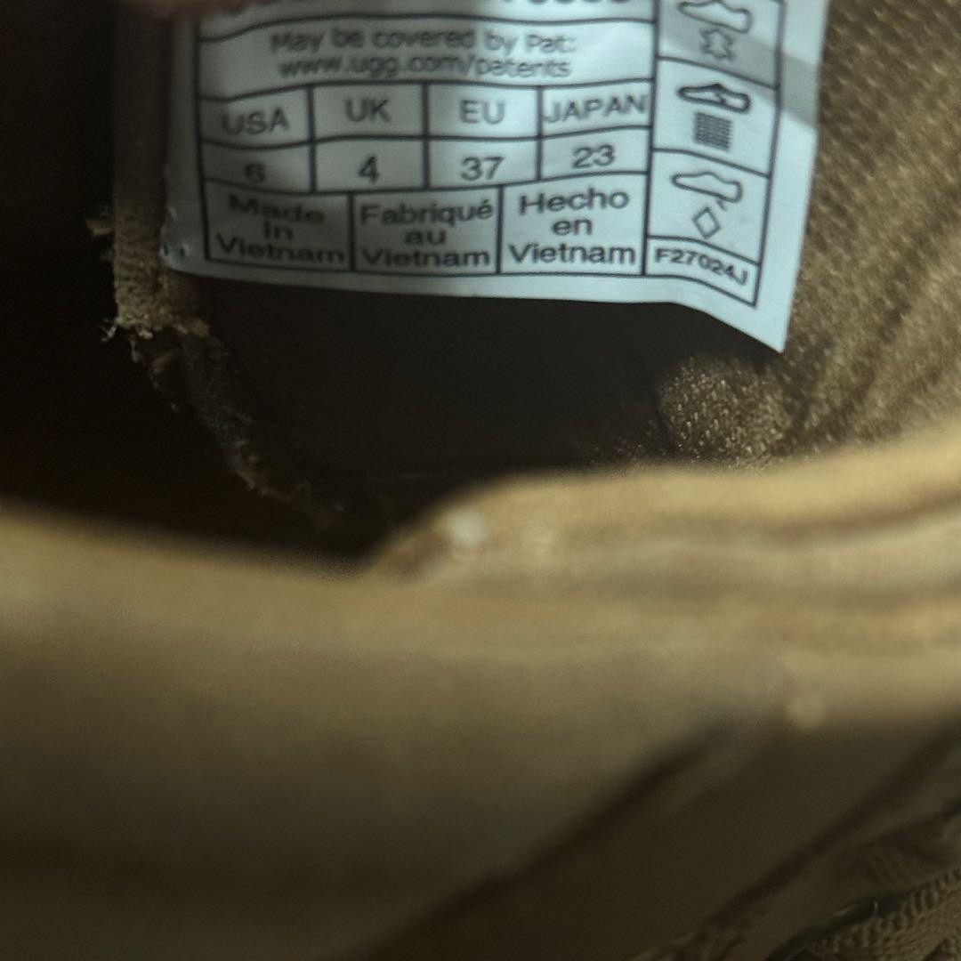 短時間着用 UGG ハイカット スニーカー ブーツ キャメル 23cm