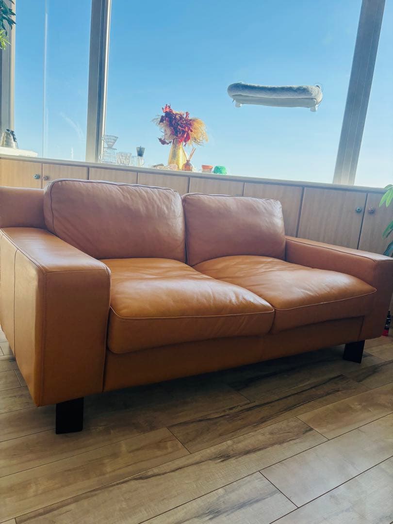 セリュー ソファ 1600スムース キャメル