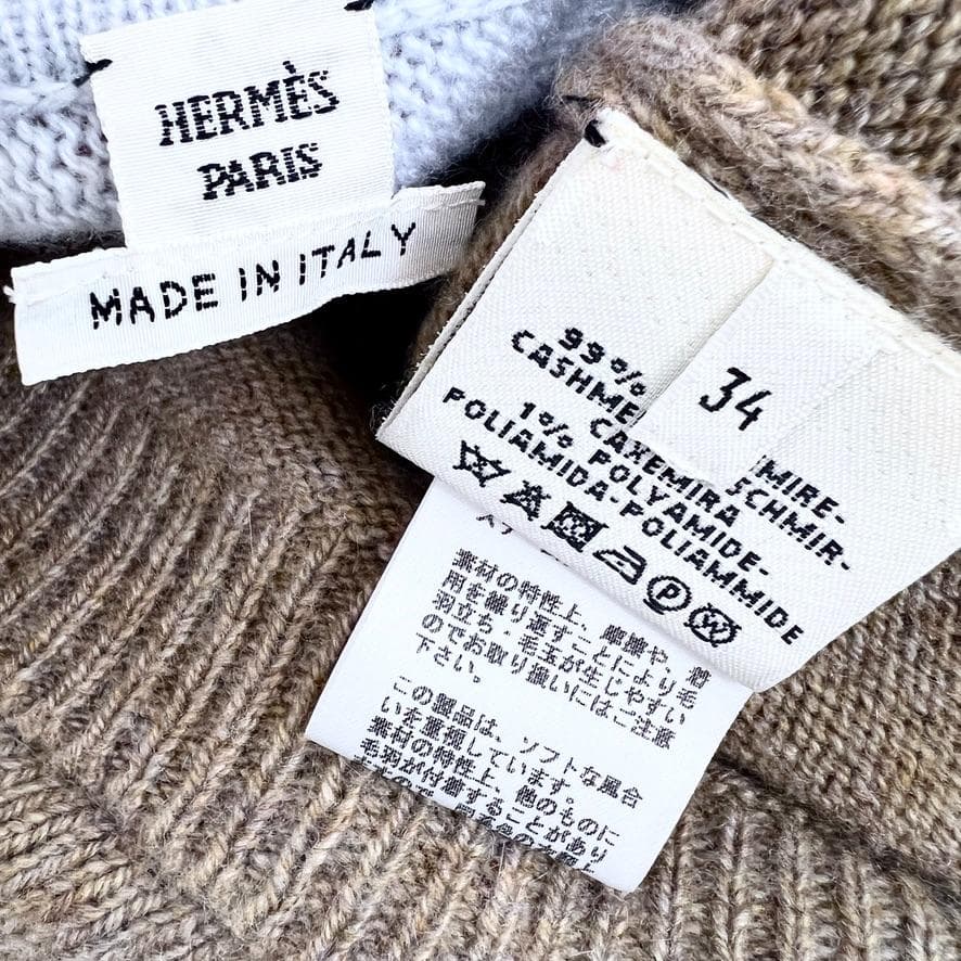 美品★HERMES★カシミヤ★フェアアイル★チュニック★ニット