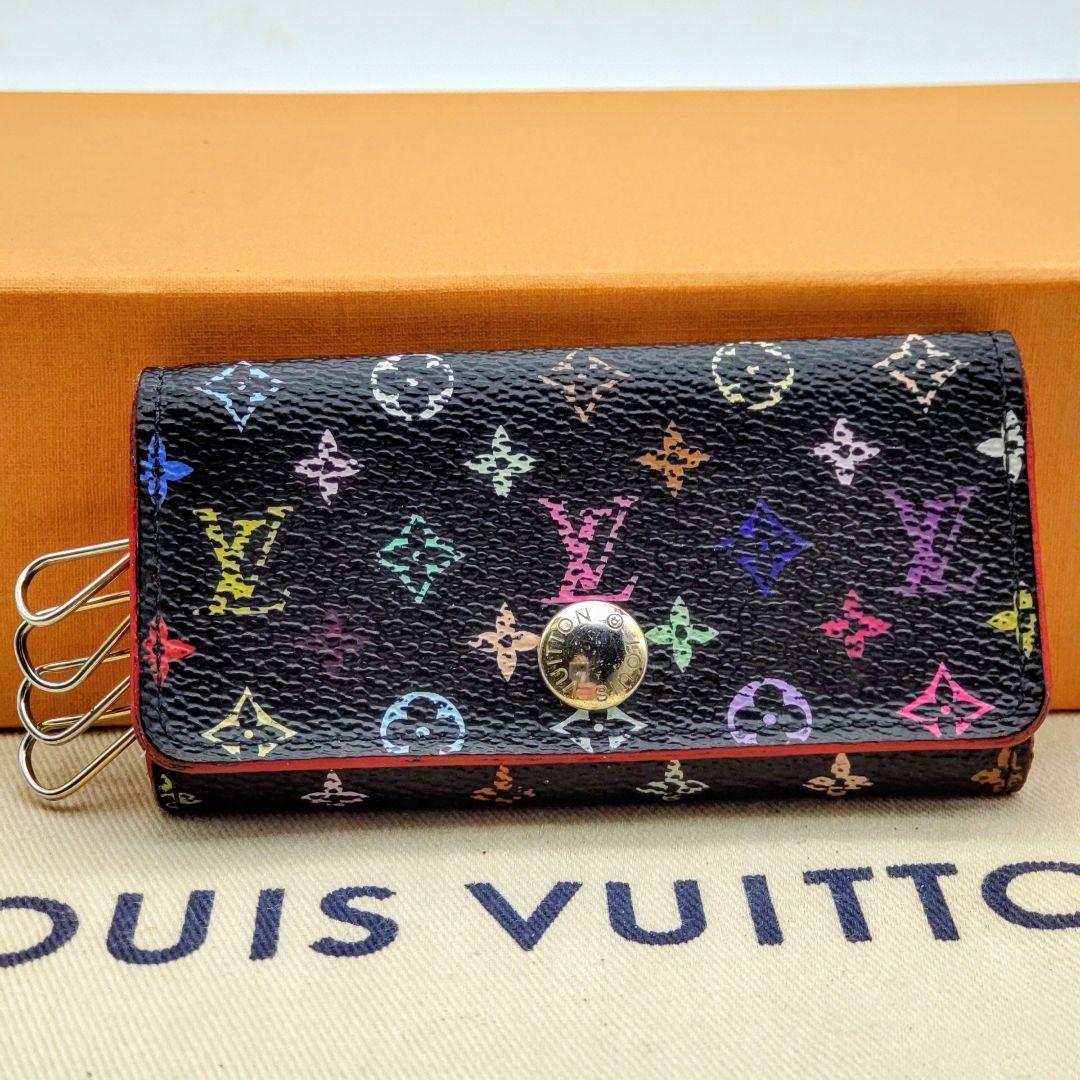 ルイヴィトン　キーケース　ミュルティクレ4 マルチカラー　ノワール