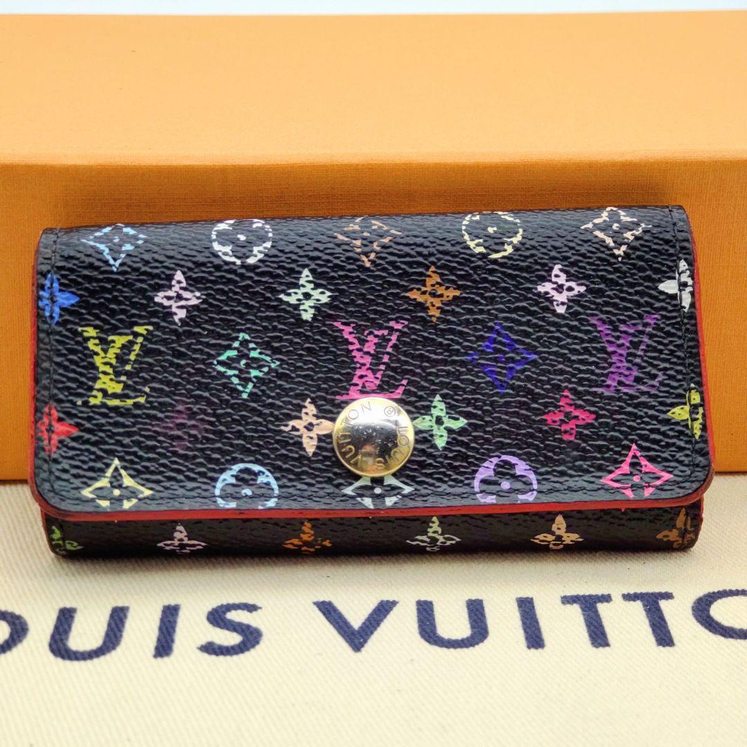 ルイヴィトン　キーケース　ミュルティクレ4 マルチカラー　ノワール